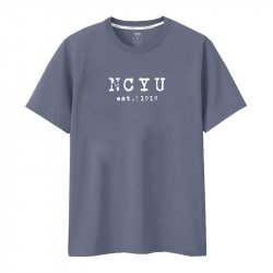 【團購限定，20件起做】N・C・Y・U嘉大印象純棉短T_夏夜藍